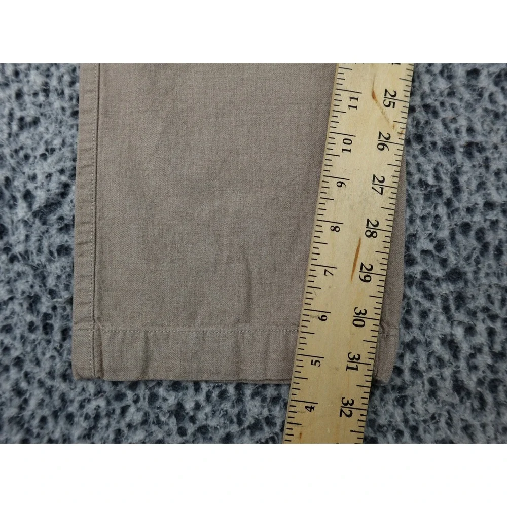 Banana Republic Kentfield Pant Mens 33x34 Khaki Cotton Straight Chino